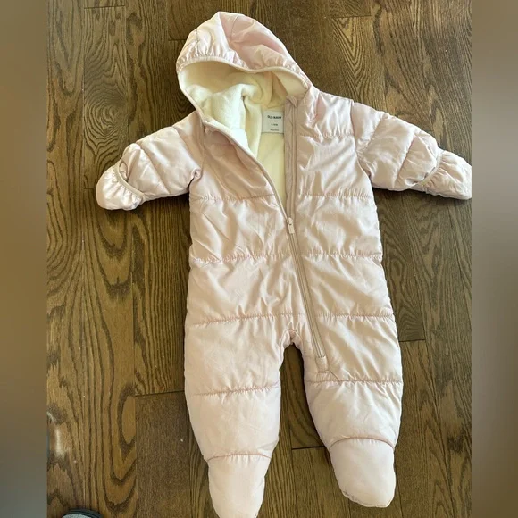 Old Navy Jackets Coats Old Navy Pale Pink Puffer Snowsuit 62